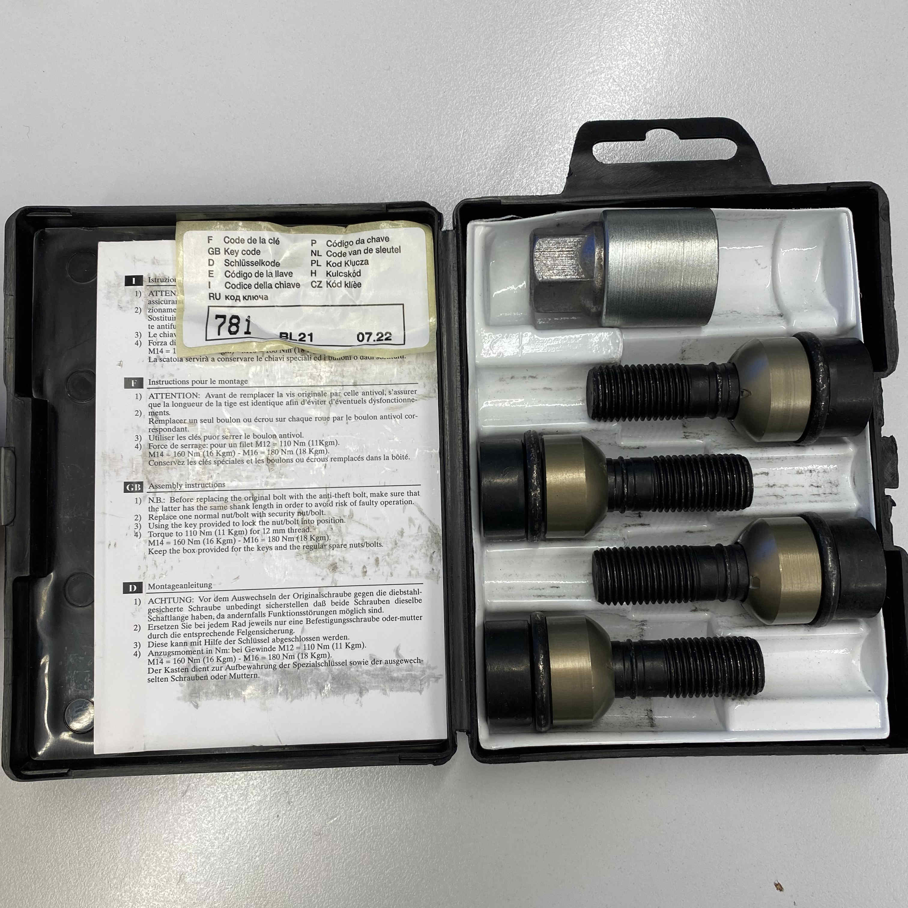 Felgenschloß B1415KB37 "schwarz"